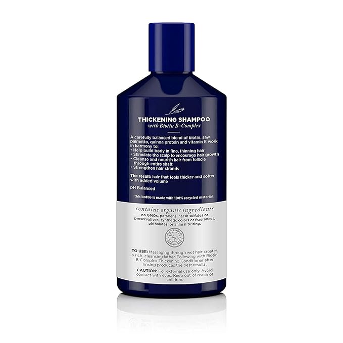 Avalon Organics Biotin B-Complex Thickening Shampoo, 14 Fluid Ounce (Pack of 2)