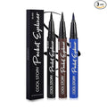COOL STORY 3 Color Waterproof Liquid Eye Liner, Stay All Day Makeup with Fine Brush Tip Lasting Satin Finish, Smudge-Proof & Transfer-Resistant Black Brown Blue