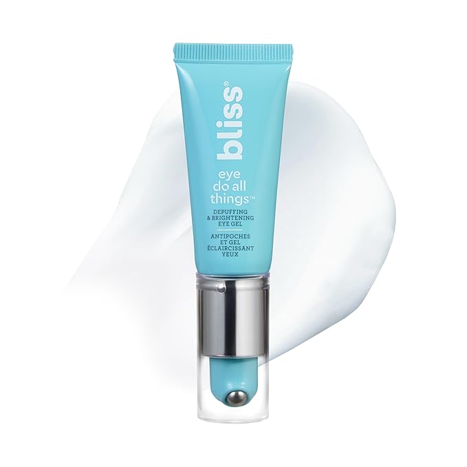 Bliss Serum and Eye Cream 2pc Set: Bliss Bright Idea Vitamin C + Tri-Peptide Brightening Serum - 1 Fl Oz - Hydrating Illuminating Face Cream with Peptides and Eye Do All Things Hydrating Eye Cream