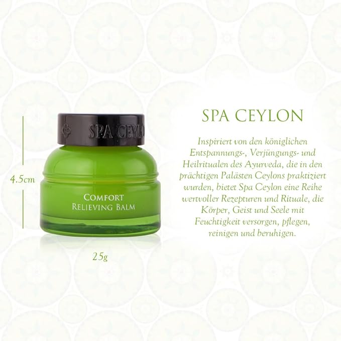 SPA CEYLON Comfort Relieving Balm | Ayurveda Herbal Balm for Rapid Relief & Everyday Comfort | Fast-Acting Formula for All Skin Types