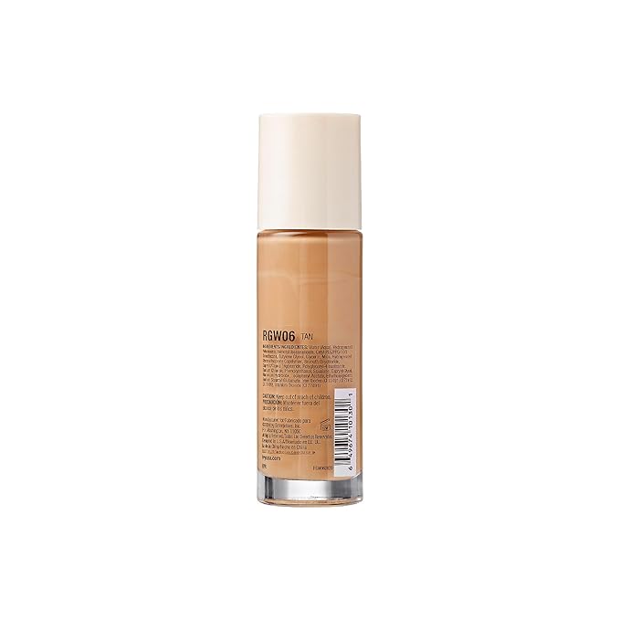 Ruby Kisses Glowy Skin Filter Foundation - All-in-1 Primer, Skin Tint & Highlighter, Hydrating Light Coverage with Squalane, Natural Dewy Finish, Luminous & Radiant Glow (Tan)