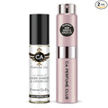 CA Perfume Duo Impression of Dark Amber & Ginger Lily For Women Perfume Layering Set Long Lasting Travel Size EDP + Body Oil Roll-On Bottle 0.27 Fl Oz+0.33 Fl Oz