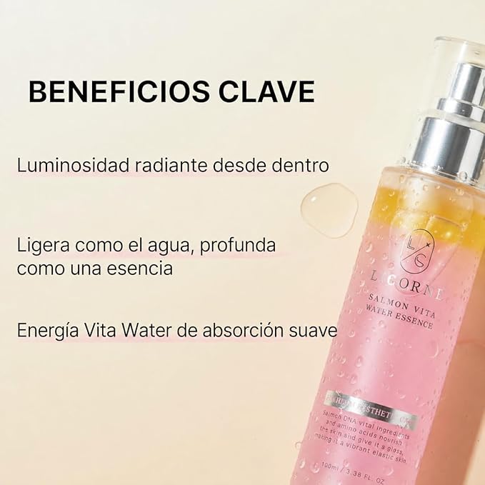 Licorne PDRN Face Mist with Hyaluronic Acid, Niacinamide & Madecassoside – Salmon DNA Hydrating Facial Spray Essence, Dewy Glass Skin K-Beauty Mist, All Skin Types, 3.38 fl oz