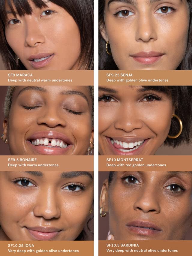 ILIA - True Skin Serum Foundation | Non-Comedogenic, Cruelty-Free, Vegan, Weightless Feel, Buildable Coverage, Safe for Sensitive Complexion (Senja SF9.25)