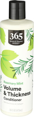 365 by Whole Foods Market, Volume & Thickness Conditioner with Rice Protein & Collagen, Rosemary Mint Scent, 16 Fl Oz