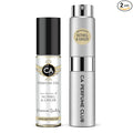 CA Perfume Duo Impression of Nutmeg & Ginger For Women And Men Perfume Layering Set Long Lasting Travel Size EDP + Body Oil Roll-On Bottle 0.27 Fl Oz+0.33 Fl Oz
