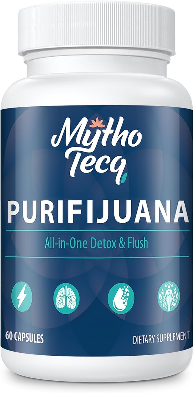 MythoTecq 90,000 MG Detox and Cleanse, Body Detox for Men & Women, Fast Detoxification, Kidney Cleanse & Repair, Natural Herbal Premium Formula for Liver, Digestion & Mood, 60 Caps