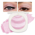 CAKAILA Pink Shimmer Glitter Sparkling Monochrome Eyeshadow Palette,Metallic Single Eye Shadow Palette for Older Women,Long Lasting Naturing-Looking Eye Makeup