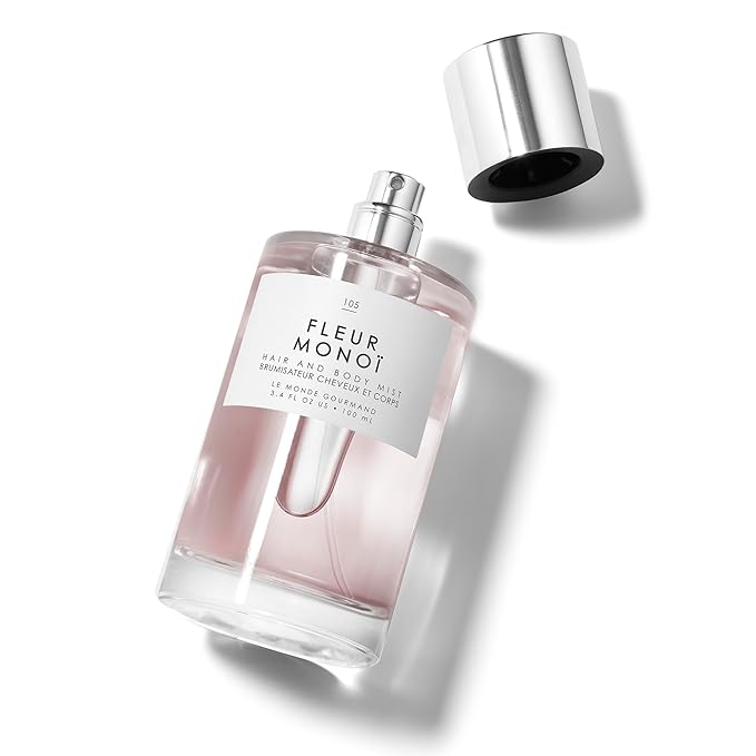 Le Monde Gourmand Fleur Monoi Hair & Body Mist for Women, Hair Perfume & Body Spray, Monoi Tiare Flower Coconut Scent, Vegan & Cruelty Free, 3.4 fl oz (100 ml)