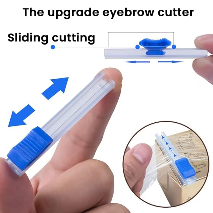 AIYUENCICI Disposable Eyebrow Tattoo Plastic Wrap Preservative Film with Microblading Kit for Lip Blush, Eyebrow Lamination Lash Lift Permanent Make Up Cling Cover Tape Roll Transparent 2 Pack