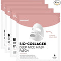 Trancend™ Real Deep Collagen Face Mask for Korean Skin Care – Hydrogel Sheet Mask, Overnight Hydrating Mask for Pore Minimizing, Elasticity & Firming, Bio Collagen Treatment - 39G (4 Count)