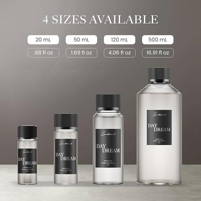 Scentiment Day Dream Diffuser Oil – Aloe Vera, Cedar, White Tea Scent for Diffusers, Fragrance Oil – 4.06 fl oz (120 mL)