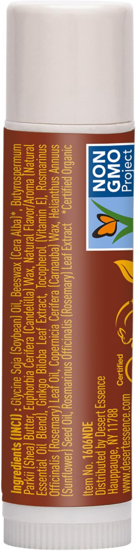Desert Essence Lip Rescue Ultra Hydrating w/ Shea Butter - 0.15 Oz - Pack of 24, Soft Moisturizer Balm Stick, Ginkgo Biloba Extract- Soothes Dry Or Cracked Lips - Vitamin E - Beeswax - Peppermint Oil