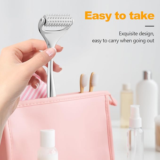 Running man Massage Roller-Deep Tissue Massage Tool for Face,Hand,Neck and Thighs, Acupuncture Roller - Muscle Pain Relief, Face Roller-Skin Care Face Massager Tightens & Tones Skin Appearance