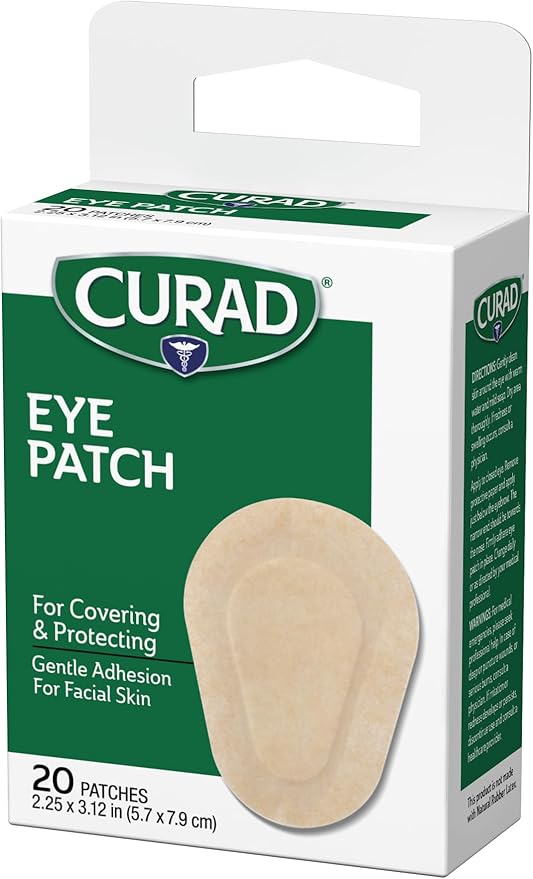 Curad Eye Patch, Non-Woven (Paper), 2 1/4 Inches X 3 1/8, Inches, 20 Count