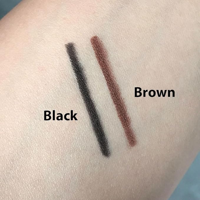 WanTuoluo 10PCS Brown Automatic Waterproof Inner Eyeliner, Eyeshadow & Eyebrow Pencil – Multi-Use Cream Pen for Liner, Shadow & Brows,Matte Quick Dry Eye Pencils, Smudge Proof, Delineador de ojos