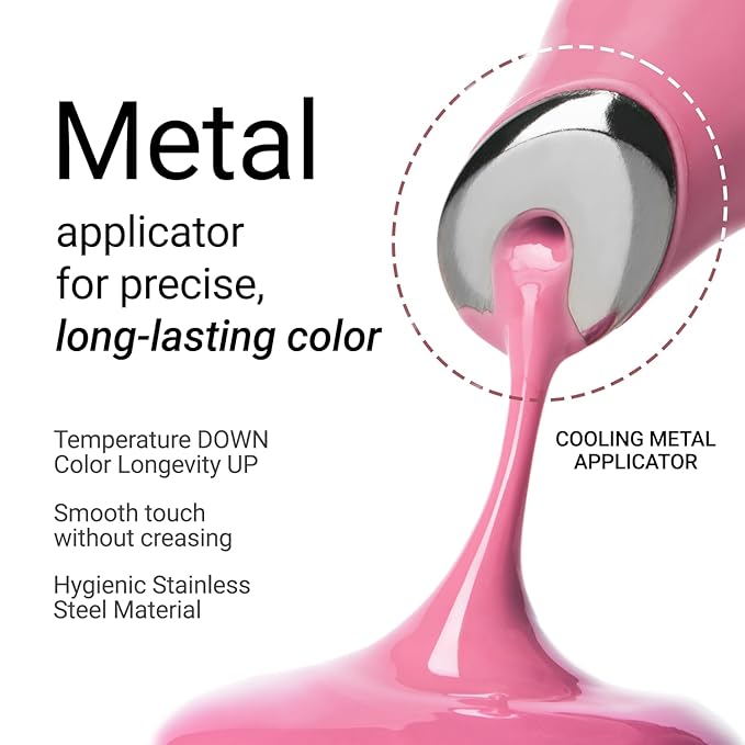 JUNG SAEM MOOL LIP-PRESSION Metal Serum Gloss | Hydrating Tinted Lip Balm with a Hygiene Precision Metal Applicator & Serum Infused Ingredients, Korean Lip Plumper Gloss (Barbiemuse)