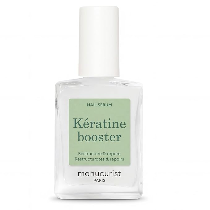 Manucurist - Keratin Clear Nail Care Serum – Nail Strengthener for Damaged Nails, Lightweight Fast-Absorbing Formula, Glossy Finish, Plant-Based Keratin, Biotin & Vitamin C, Nail Hardener Effect