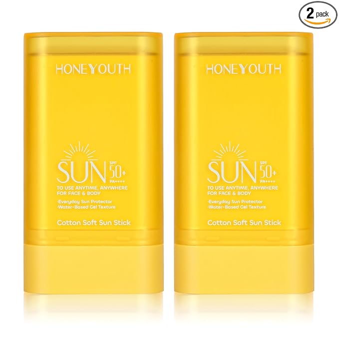 Sunscreen Stick SPF 50+ PA++++ 0.56Oz | Water Resistant (80 Min) | Face & Body Sunscreen for Sensitive Skin | Non-Greasy, No White Cast | Compact Travel-Friendly Sun Protection (pack of 2)