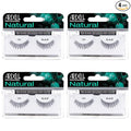 Ardell Natural False Eyelashes 124 - Black, Soft & Lightweight Strip Lashes, Easy to Apply, Comfortable Wear, 4 Pack