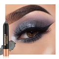 FeiCuiYun Monochrome Cream Glitter-Shimmer Eye Shadow Stick Palette makeup | 2-in-1 Eyeshadow & Eyeliner Pencil for Women | Waterproof, Vegan & Cruelty-Free | Sombras Para Ojos | 05 Shimmer Black