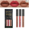 evpct 3Pcs Nude Brown Rose Pink Dark Matte Liquid Lipstick Makeup Sets for Dark Skin Black Women, Permanent Lip Stain Set Long Lasting Lipstick 24 Hours Waterproof labiales mate 24 horas originales 09
