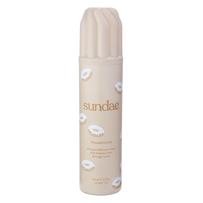 sundae Whipped Shower Foam Glazed Donut Foaming Body Wash with Kakadu Plum & Finger Lime 8.9 fl oz, 265ml