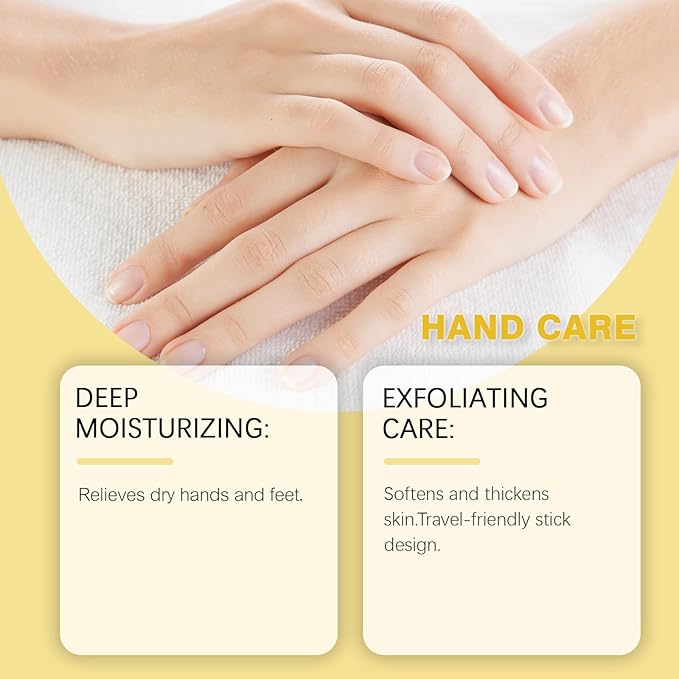 60% Urea Cream with 2% Salicylic Acid Foot Balm, Portable Hand Cream, Foot Cream for Dry Cracked Heels and Feet Hand, Urea Heel Care Stick Callus Remover & Skin Softener, 1oz*2