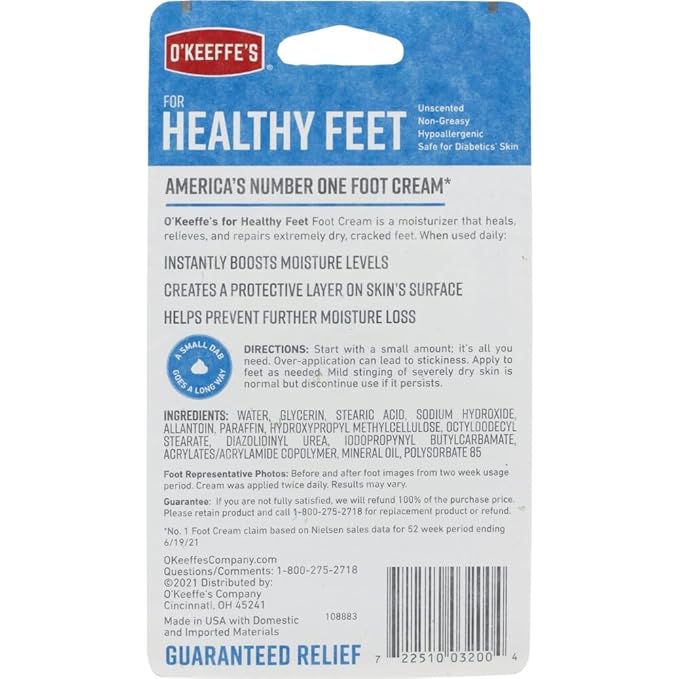 O'Keeffe's Healthy FEET Foot Cream