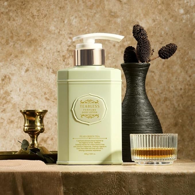 TEABLESS Perfumed Body Lotion, Daily Moisturizer for Dry Skin & Sensitive Skin, Non-Greasy, Korean Skin Care (8.45 Fl Oz, Pear)