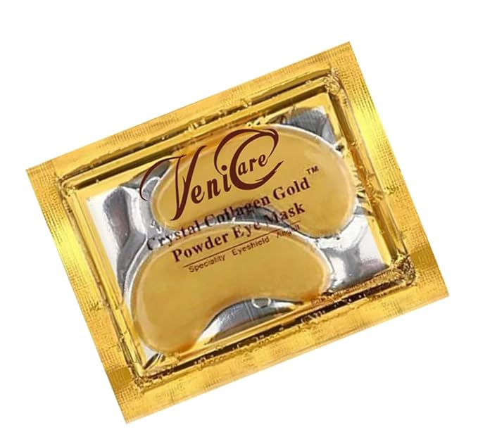 Anti Aging Crystal 24K Gold Powder Gel Collagen Eye Masks Sheet Patch VeniCare (30 Pairs)