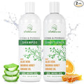 Anti-Dandruff & Seborrheic Dermatitis Treatment Shampoo & Conditioner Set for Men & Women - For Itchy, Dry Scalp and Hair with Psoriasis & Eczema