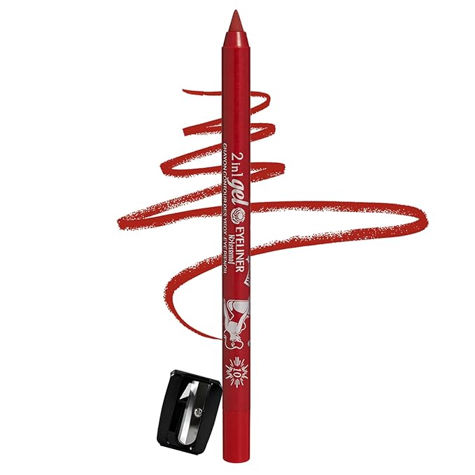 Red Matte Eyeliner Pencil,Smudge-proof Waterproof Long Lasting Eye Liner, High-Pigmented Smooth Creamy Formula for Mature Women, Eyes Makeup Pen Includes Sharpener-#10Red Matte