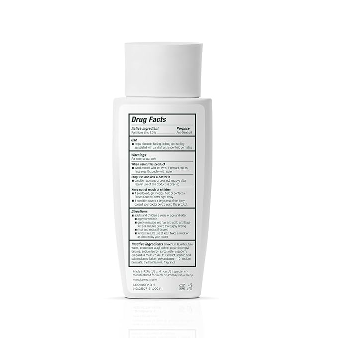 KAMEDIS Scalp Savior – Itchy Dry Scalp Treatment & Seborrheic Dermatitis Relief. Anti Dandruff Shampoo Clinically Formulated With Zinc Pyrithione & Salicylic Acid. Gentle SLS Free Formula. 6.7 Fl Oz