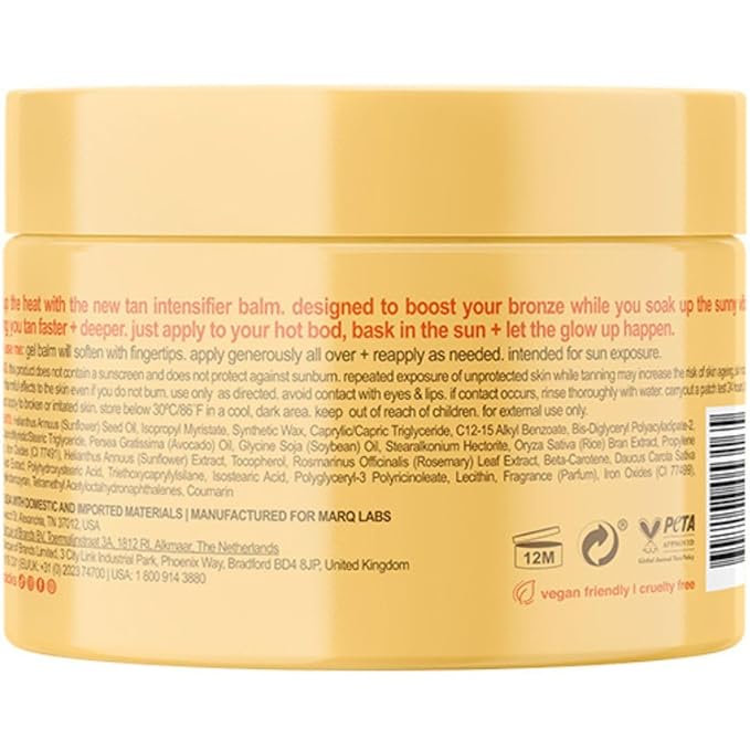 b.tan Intensive Browning Tanning Gel | Beta Carotene Balm – Tinted Sun Tan Accelerator, Oil-to-Balm Formula, Dark Tanner, Fast Bronze Suncare, Non Greasy, Water Resistant, Best for Outdoor, 5.3 Oz