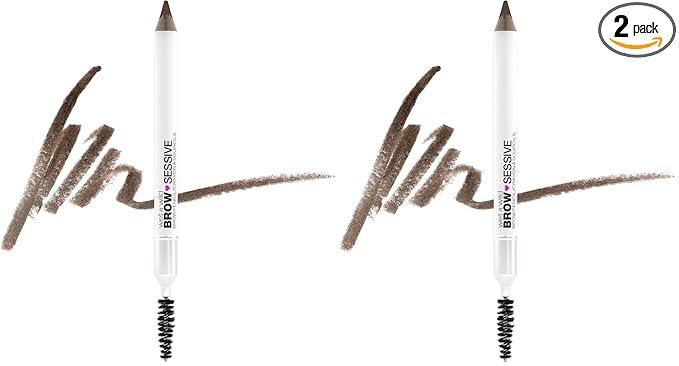 wet n wild Brow Pencil, Medium Brown | Ultra-Precise | Dual-Ended Spoolie | Buildable Formula | Cruelty-Free & Vegan