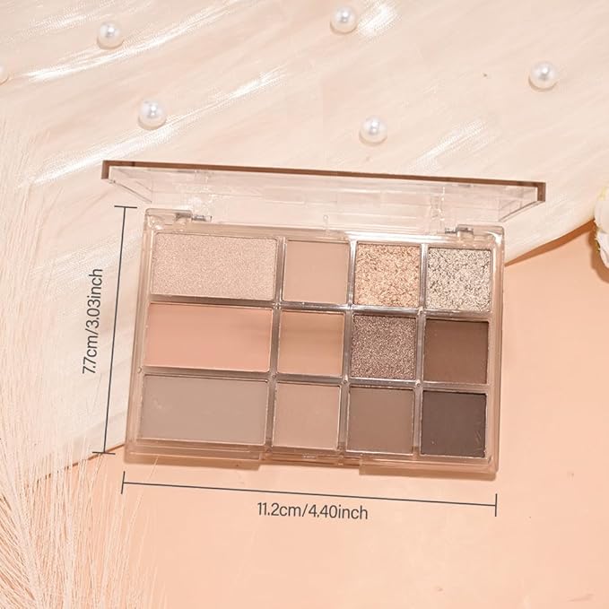 AMY'S DIARY NUDE Eyeshadow Palette Eye shadow Makeup,Brown Eyeshadow Shiny Sparkle Shimmer Glitter Eyeshadow Waterproof Pallete,royal blue Glitter Blue Eye Make Up (12-01)
