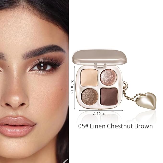 Warm Peach Nude Champagne Glow Eyeshadow Palette–Matte & Shimmer High Pigment Blendable Long-Lasting Everyday Eye&Rose Gold Smokey Eye, Perfect for Blue, Green & Brown Eyes, Paleta de Sombras de Ojos