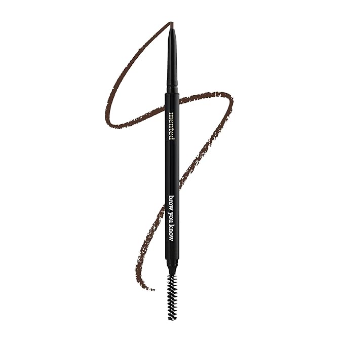Waterproof Eyebrow Pen with Brush, Brow Pencil & Lash Spoolies for Eyelash Extensions, Eye Brow Pencils for Women, Eyelash Brush & Spoolie Combo, Eyebrow Makeup Tool Set, Brow You Know (Light Brown)
