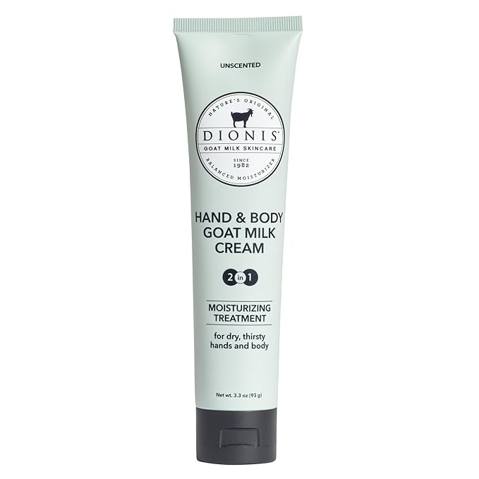 Dionis Goat Milk Hand & Body Cream Unscented 3.3oz (Pack of 1)