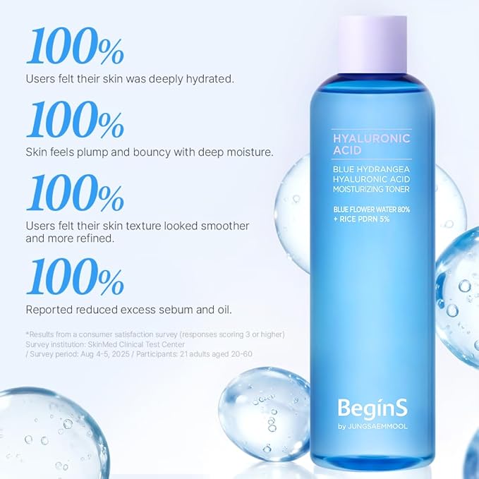 Blue Hydrangea Hyaluronic Acid Moisturizing Toner