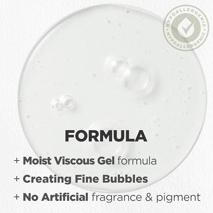 HYGGEE pH Hyaluron Gel Cleanser - Hyaluronic Acid Hydrating Face Wash - pH Balancing Formula for All Skin Types - Hypoallergenic Mild Makeup Cleansing Gel (1.69 fl.oz.)
