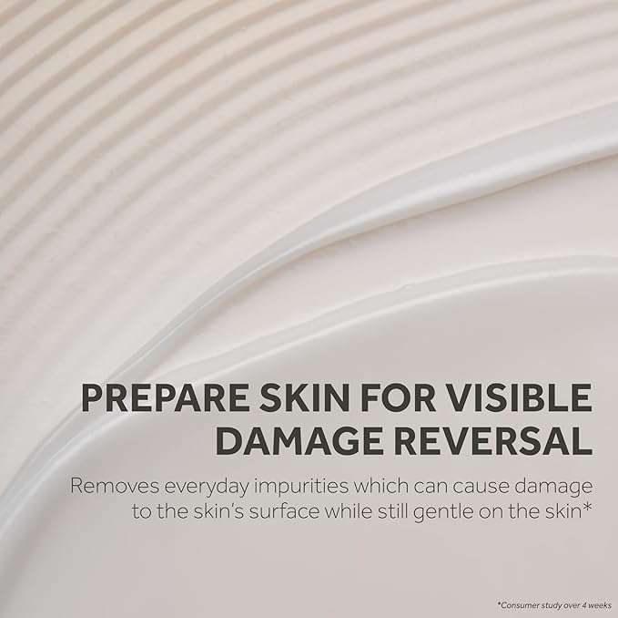 No7 Future Renew Damage Reversal Peptide Gentle Face Cleanser - Anti-Aging Face Wash to Help Visibly Remove Impurities for Smoother, Nourished Skin - Fragrance-Free Formula (5 Fl Oz)