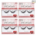 Ardell Doll Look Lashes Babs – Fluffy Cluster False Eyelashes with Full Curls, Dramatic Volume Strip Lashes for Glam Eye Makeup, 4 Pack
