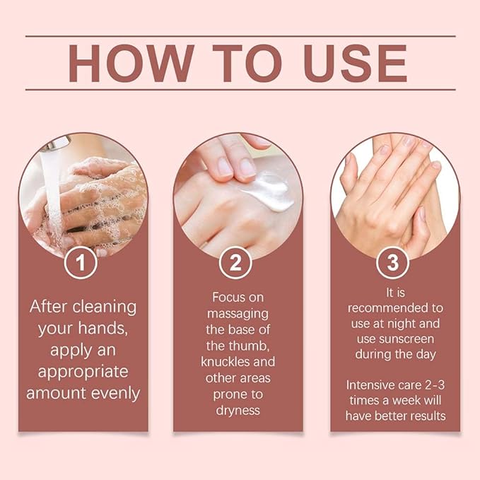 Retinol Hand Cream Anti Aging, Enriched With Collagen, It is Specially Formulated for Aging, Dry, And Chapped Hands (100G Anti Aging Hand Cream, Nourishing and Protecting Skin, Nails, And Cuticles)
