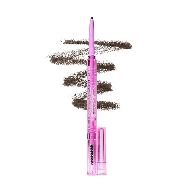 Kosas Brow Pop Eyebrow Pencil – Brow Pencil with Spoolie, Dark Brown