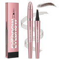 Microblading Eyebrow Pen, 2026 Upgraded 4-Tip 3D Waterproof Eyebrow Pencil, Premium Eye Brow Pen Natural Magic Eyebrow Makeup Fine Stroke Contouring Pencil Long-Lasting Stay on All Day (Dark Brown)