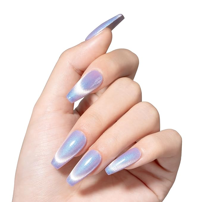 MAYCHAO 15ML Cat Eye Gel Nail Polish 1Pc Aurora Mermaid 04 Gel Polish with Magnet Soak off Holographic Magnetic Nail Polish for Nail Art Manicure Salon DIY at Home, 0.5 OZ