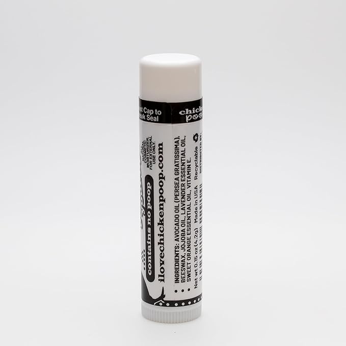 Chicken Poop® Original Lip Balm | Natural Moisturizing Lip Treatment with Beeswax & Essential Oils | Lavender Flavor | Funny Name, Serious Moisture | Petroleum‑Free, Paraben‑Free Lip Care (16)