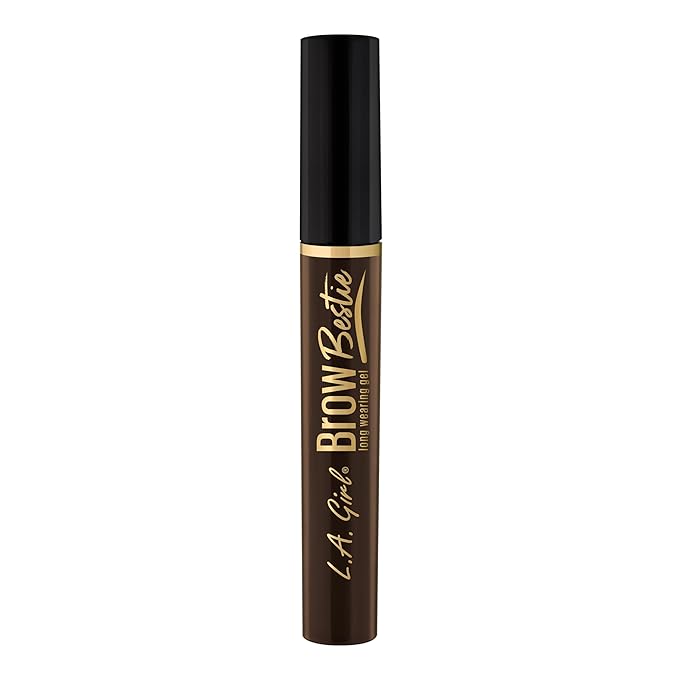 L.A. Girl Brow Bestie Gel With Dual-Ended-Dark Brown, Dark Brown GBG384